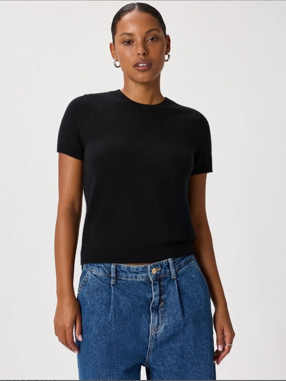 ❤️ QUINCE MONGOLIAN CASHMERE TEE / SWEATER TOP, SMALL